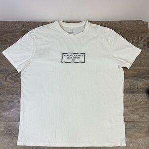 Armani Exchange A|X White Logo Tee Milano New York 1991 XXL
